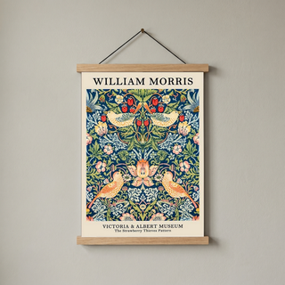 William Morris Strawberry Thief Print — V&A Museum Botanical Art