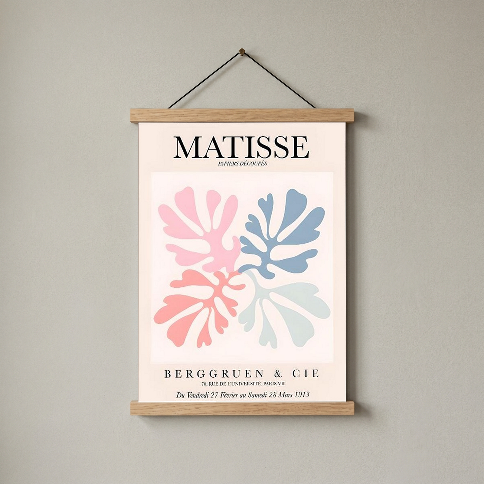 Matisse Cut-Outs Exhibition Poster — Berggruen 1953 Print