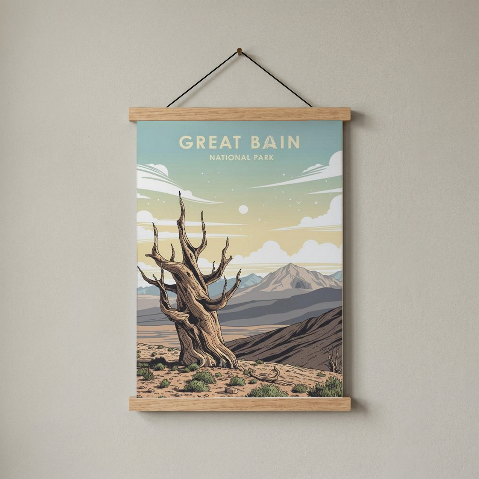 Great Basin National Park Poster — Vintage Bristlecone Pine Nevada Print