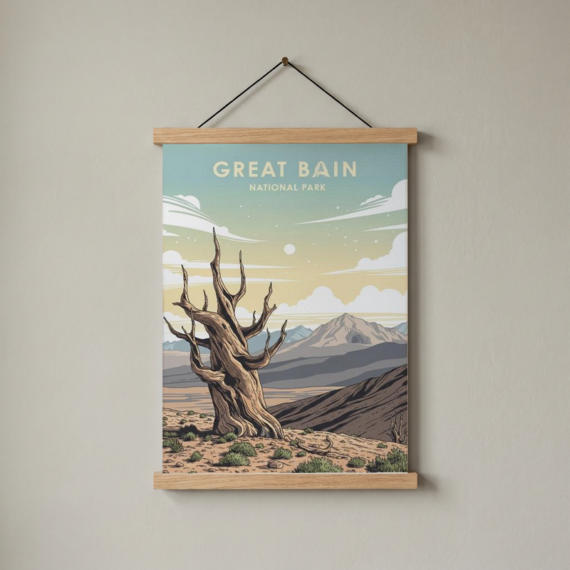 Great Basin National Park Poster — Vintage Bristlecone Pine Nevada Print