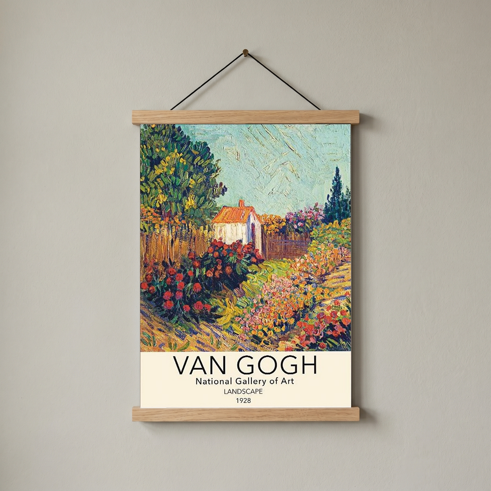 Van Gogh Landscape Poster — National Gallery Post-Impressionist Print