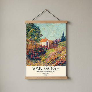 Van Gogh Landscape Poster — National Gallery Post-Impressionist Print