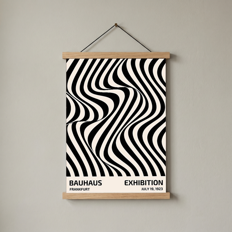 Bauhaus Exhibition 1923 Poster — Frankfurt Op Art Print