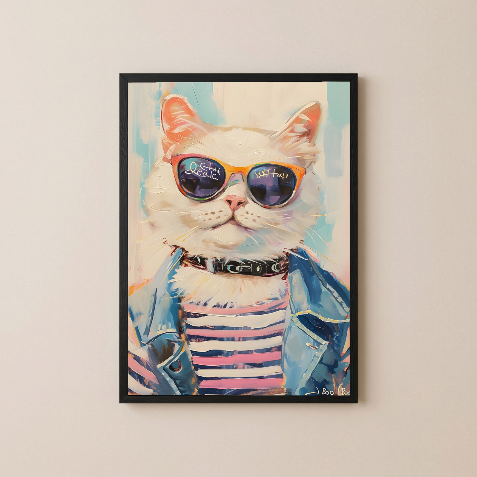 Pawsitively Purrfect Wall Art Print — Cute Cat Lover Quote Poster