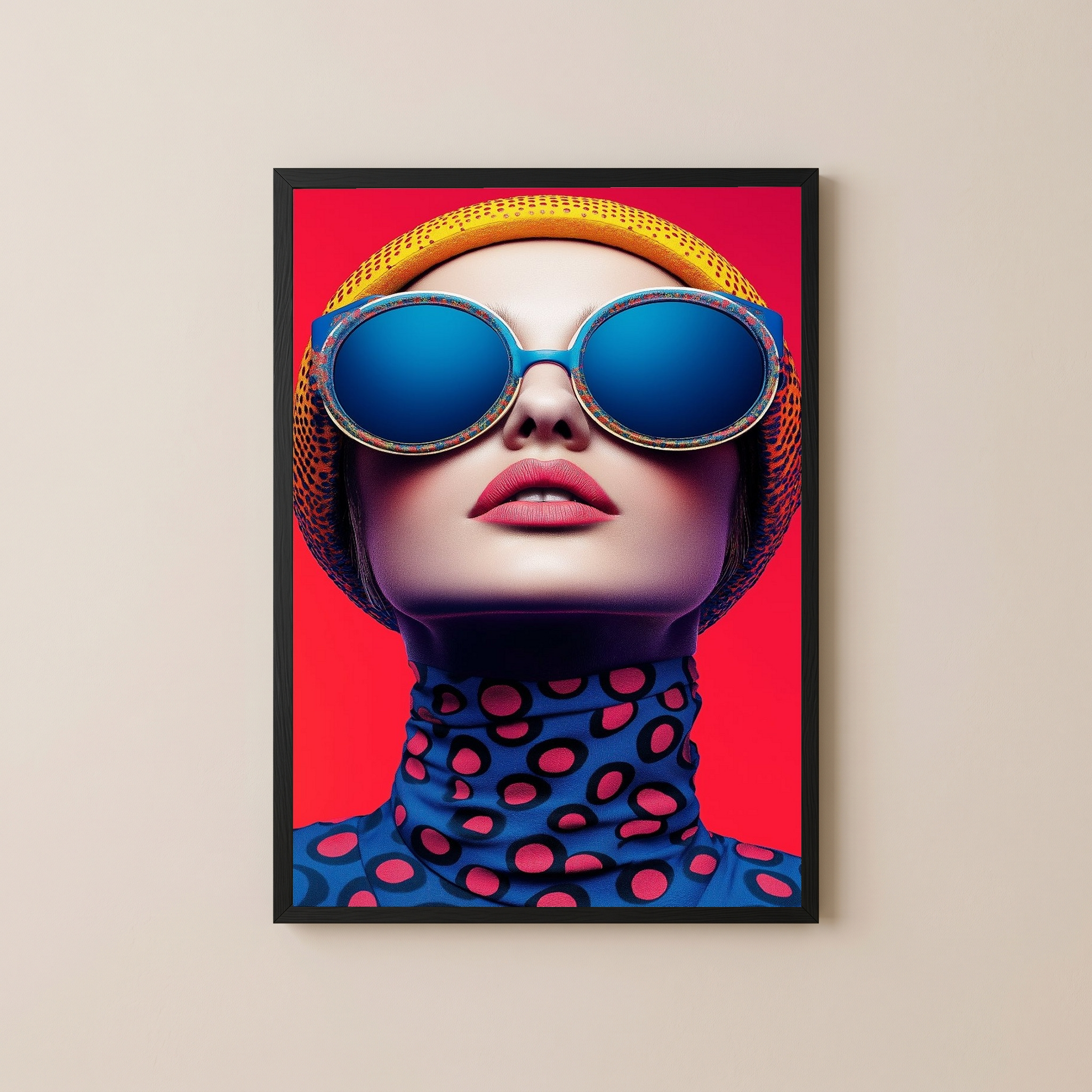 Color Burst Wall Art Print — Vibrant Pop Portrait Poster