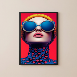 Color Burst Wall Art Print — Vibrant Pop Portrait Poster