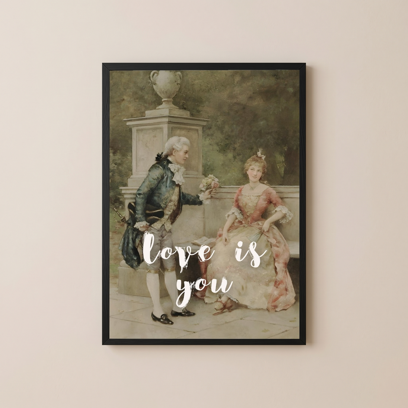 Love is You Wall Art Print — Romantic Love Quote Poster