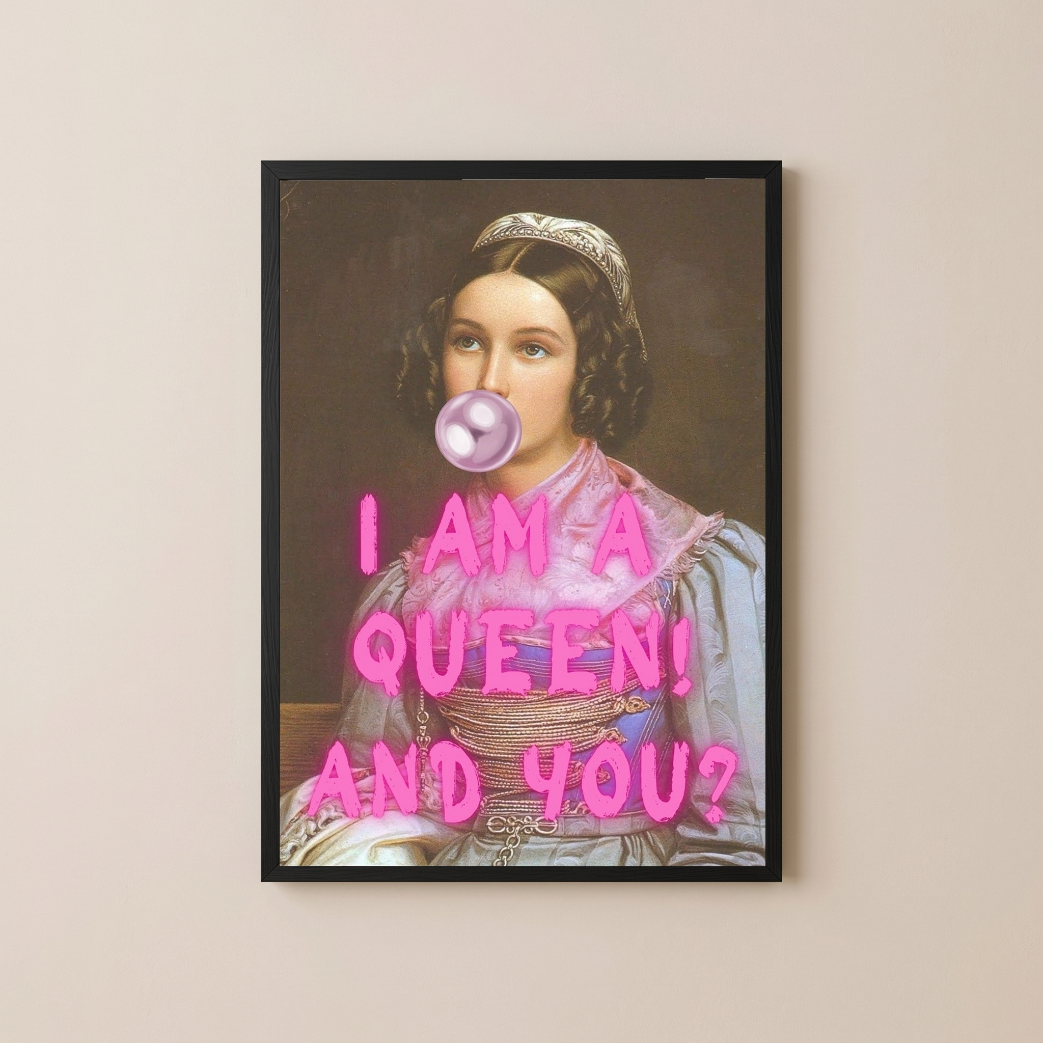 I Am Quinn Wall Art Print — Bold Anti-Hero Quote Poster