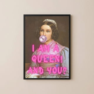 I Am Quinn Wall Art Print — Bold Anti-Hero Quote Poster