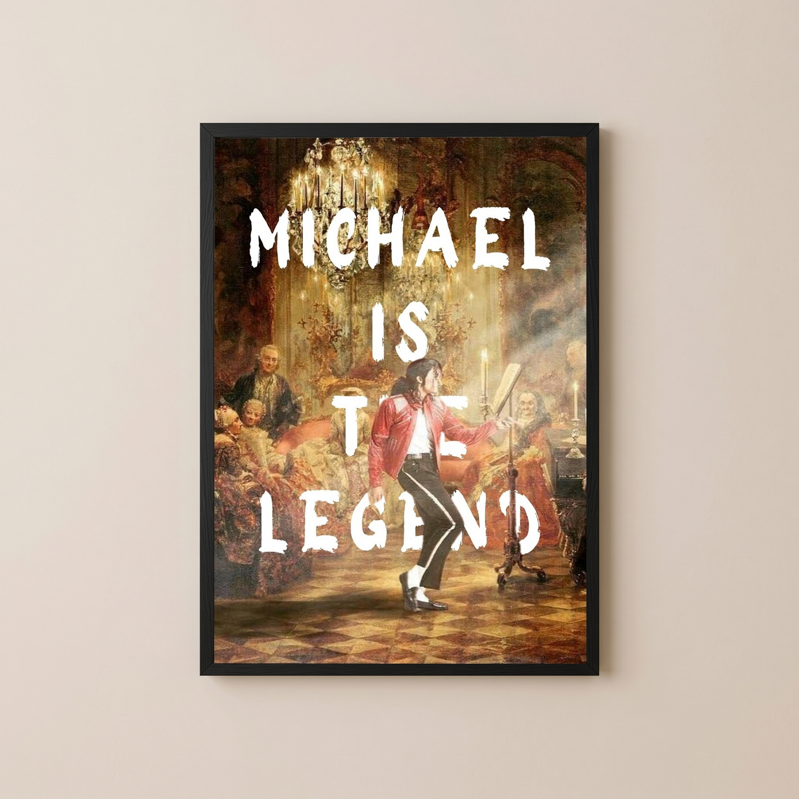 Michael Is The Legend Wall Art Print — Basketball Tribute Poster