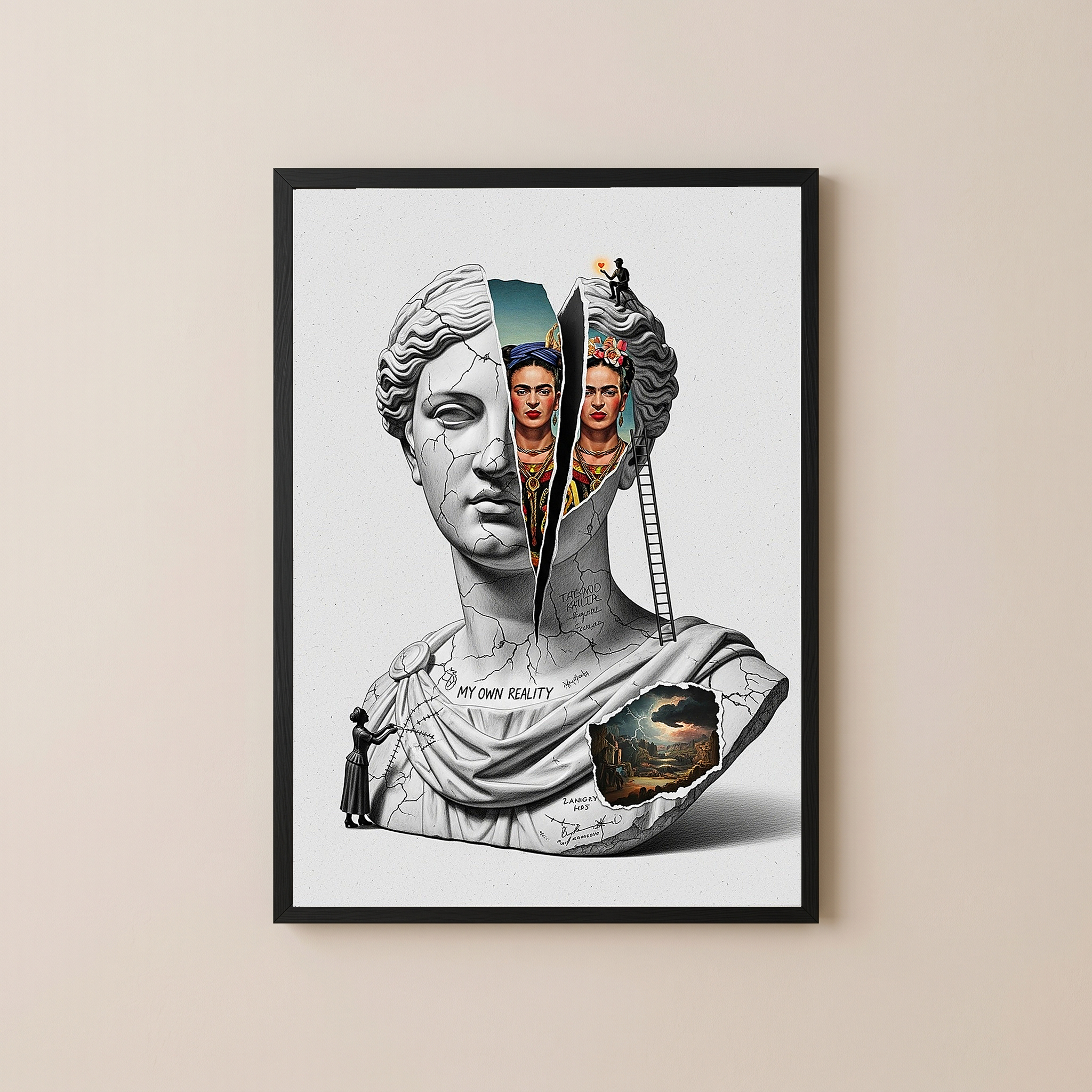 My Own Reality — Frida Kahlo Inspired Wall Art Print