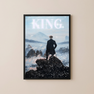 The King Wall Art Print — Bold Royal Quote Poster