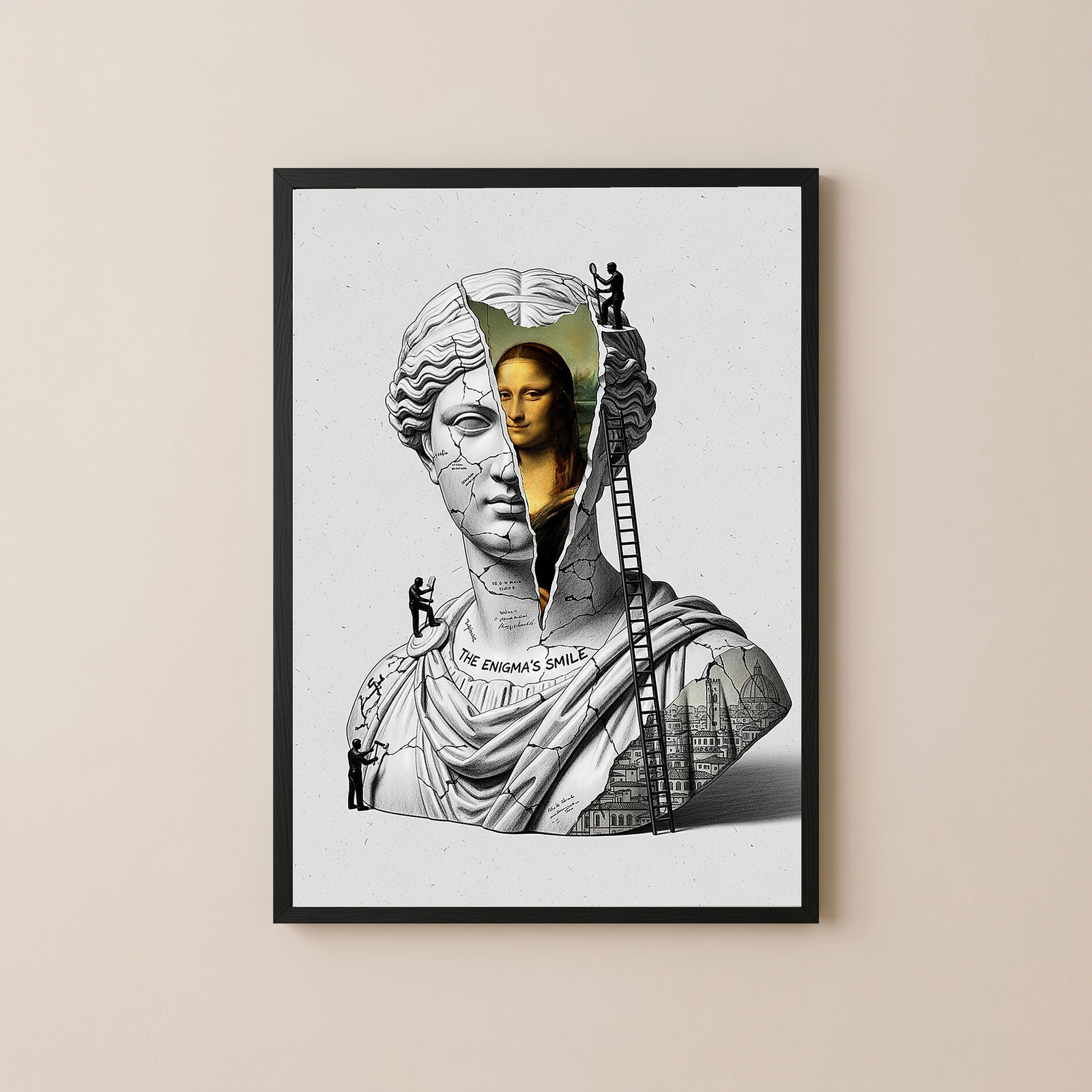 The Enigma's Smile — Mona Lisa Wall Art Print