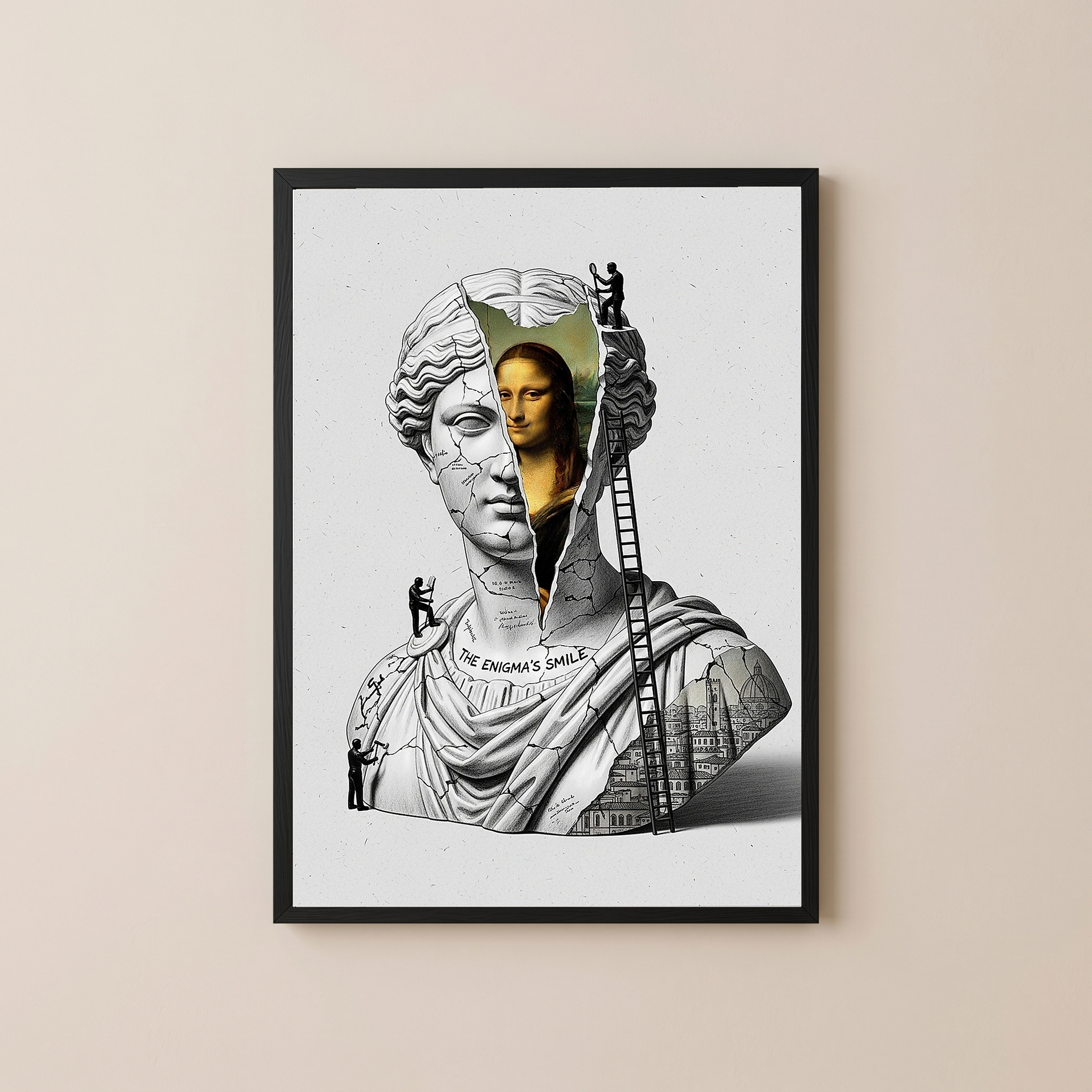 The Enigma's Smile — Mona Lisa Wall Art Print