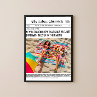 Summer Glow Wall Art Print — Golden Hour Aesthetic Poster