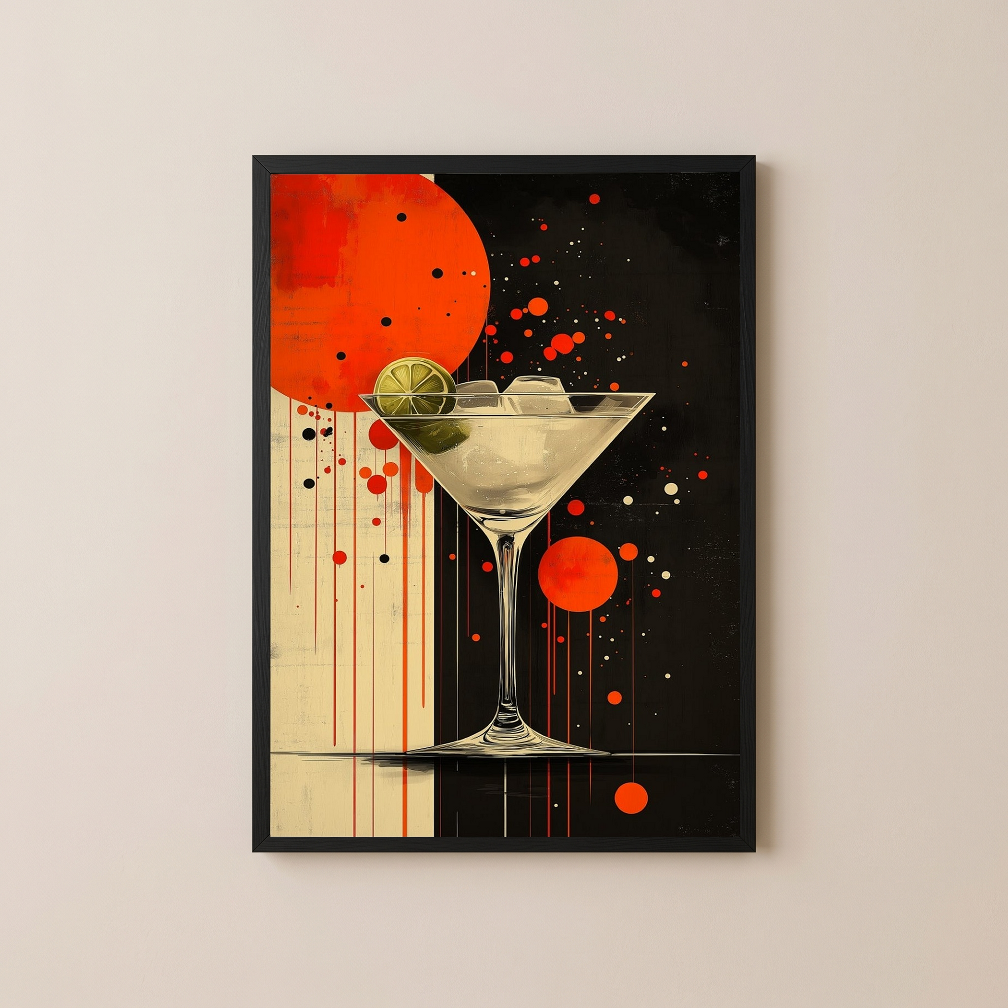 City Nights Wall Art Print — Neon Urban Skyline Poster