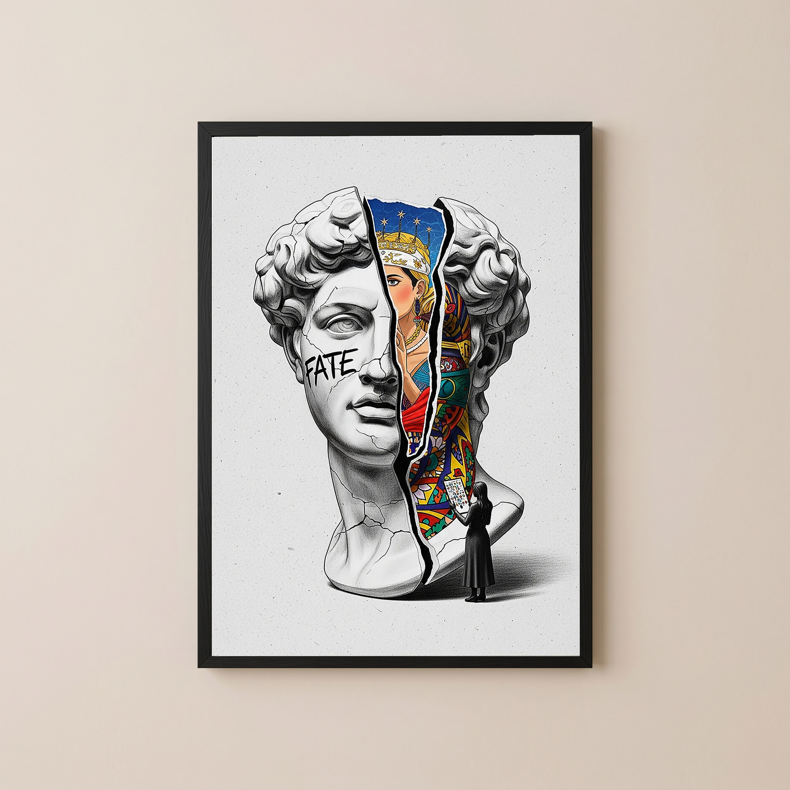 Fate Tarot — Surreal David Bust Wall Art Print