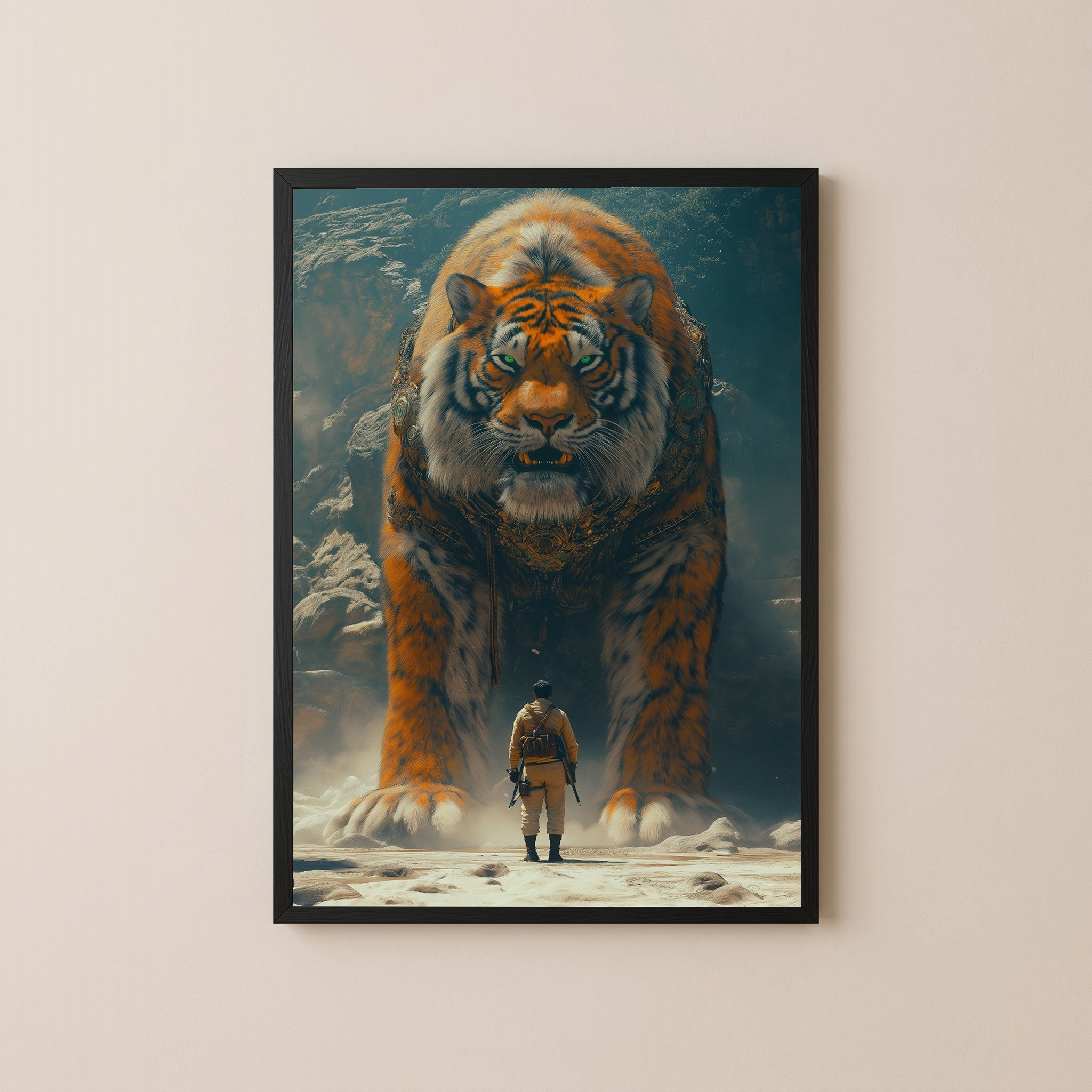 Encounter Wall Art Print — Mysterious Figurative Poster