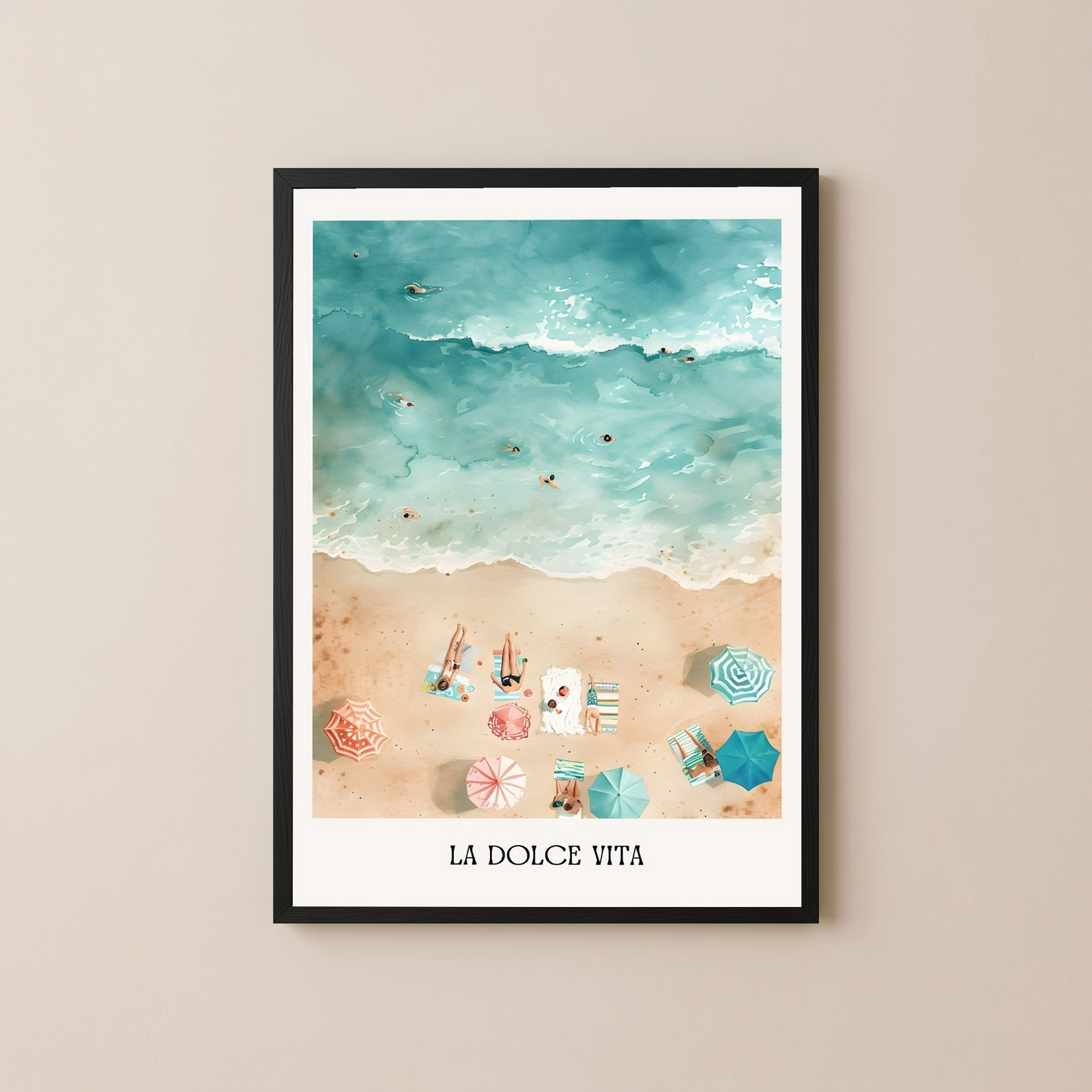 La Dolce Vita Wall Art Print — Italian Sweet Life Quote Poster