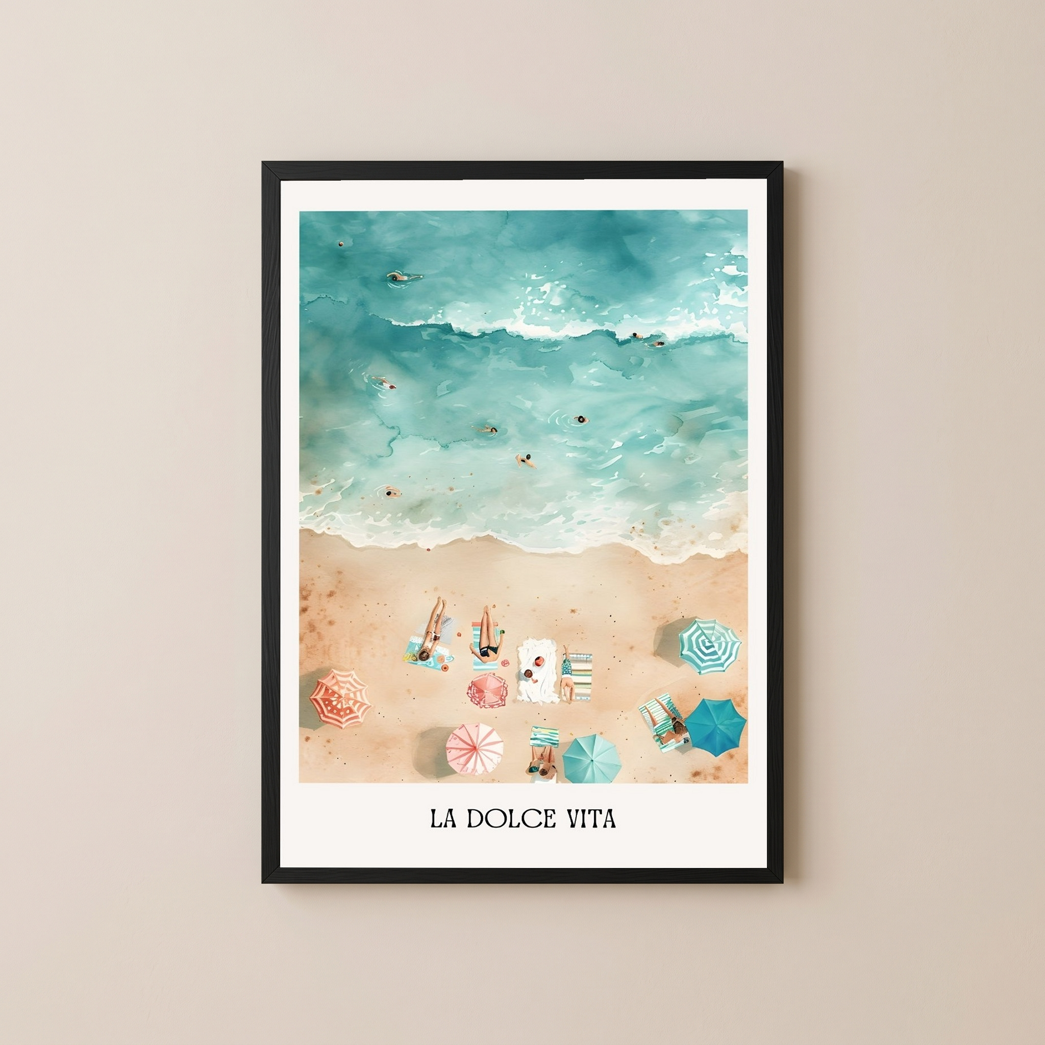 La Dolce Vita Wall Art Print — Italian Sweet Life Quote Poster
