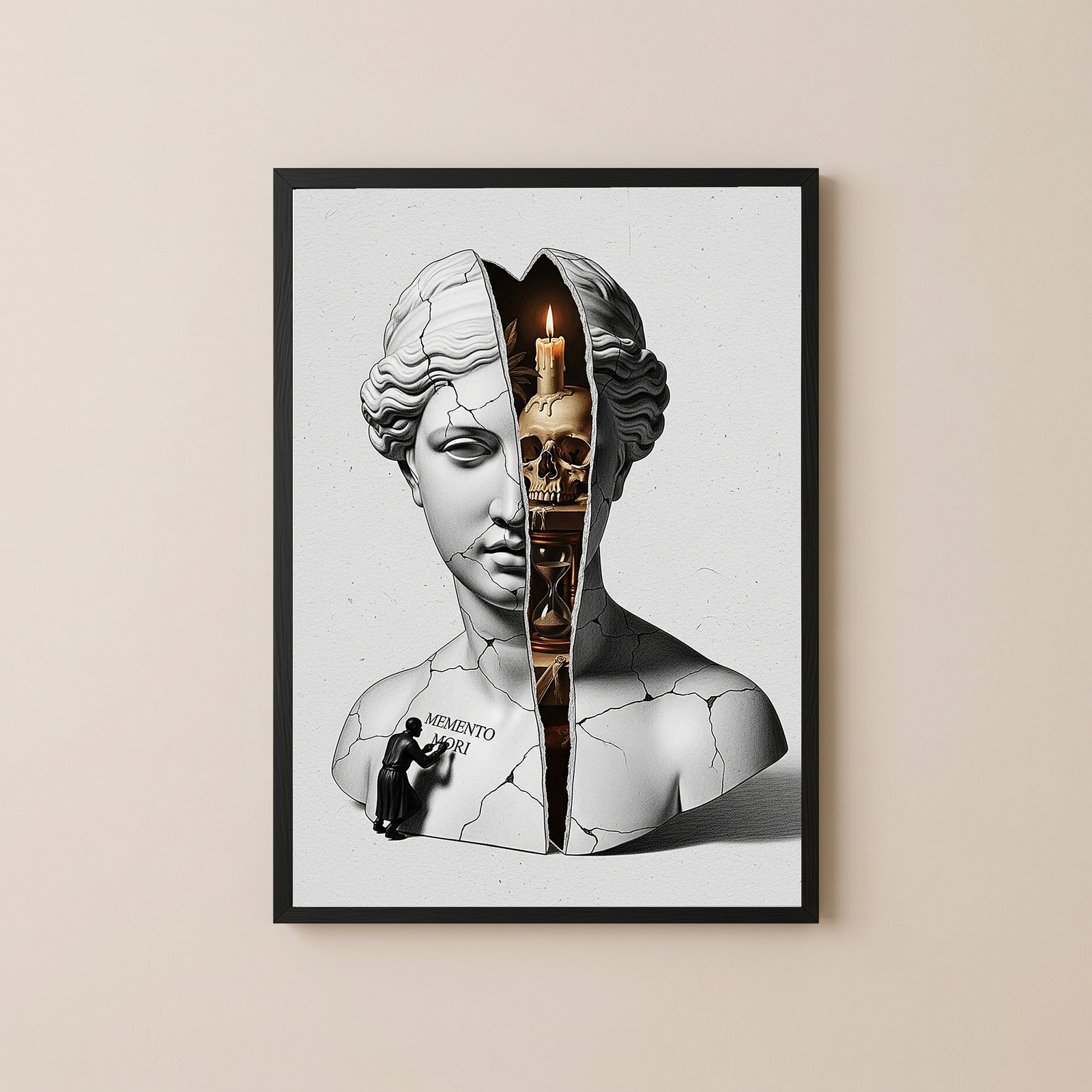 Memento Mori — Surreal Venus Vanitas Wall Art Print