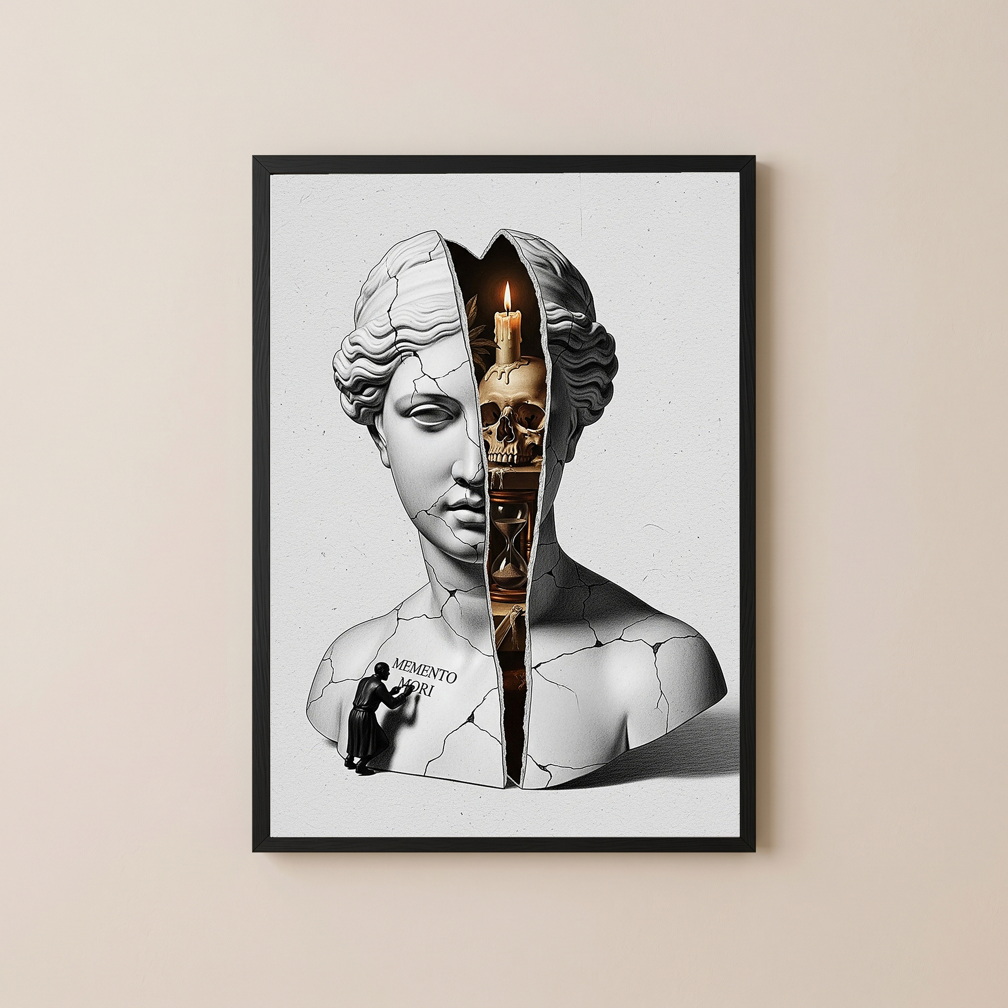 Memento Mori — Surreal Venus Vanitas Wall Art Print