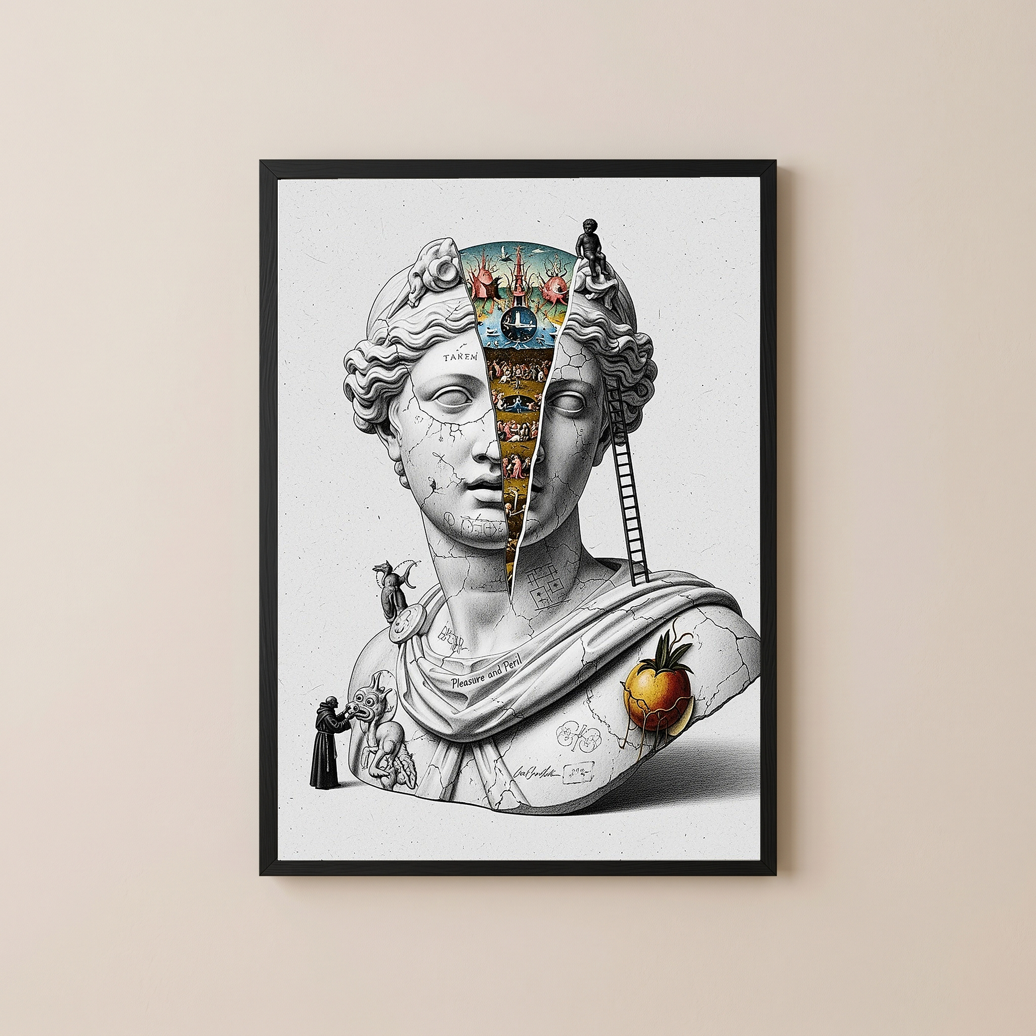 Pleasure and Peril — Bosch Inspired Wall Art Print