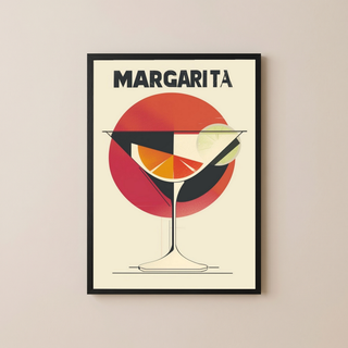 The Margarita Wall Art Print — Classic Tequila Cocktail Poster