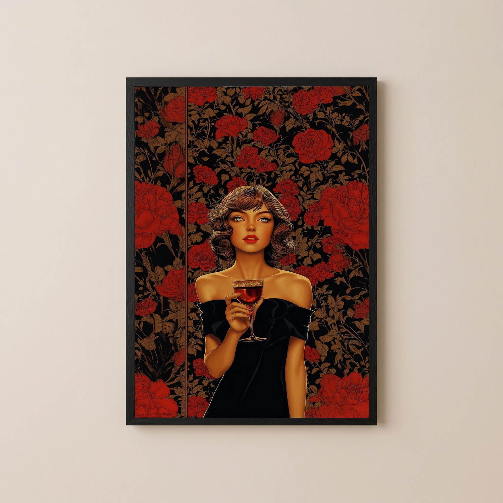 Cocktail Party Wall Art Print — Mid-Century Hosting Poster