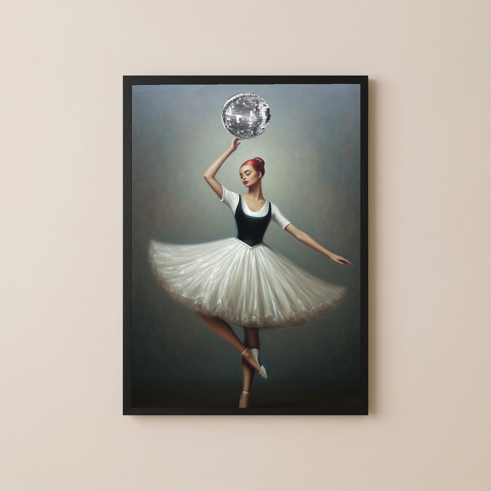 Twirl in Time Wall Art Print — Romantic Vintage Dance Poster