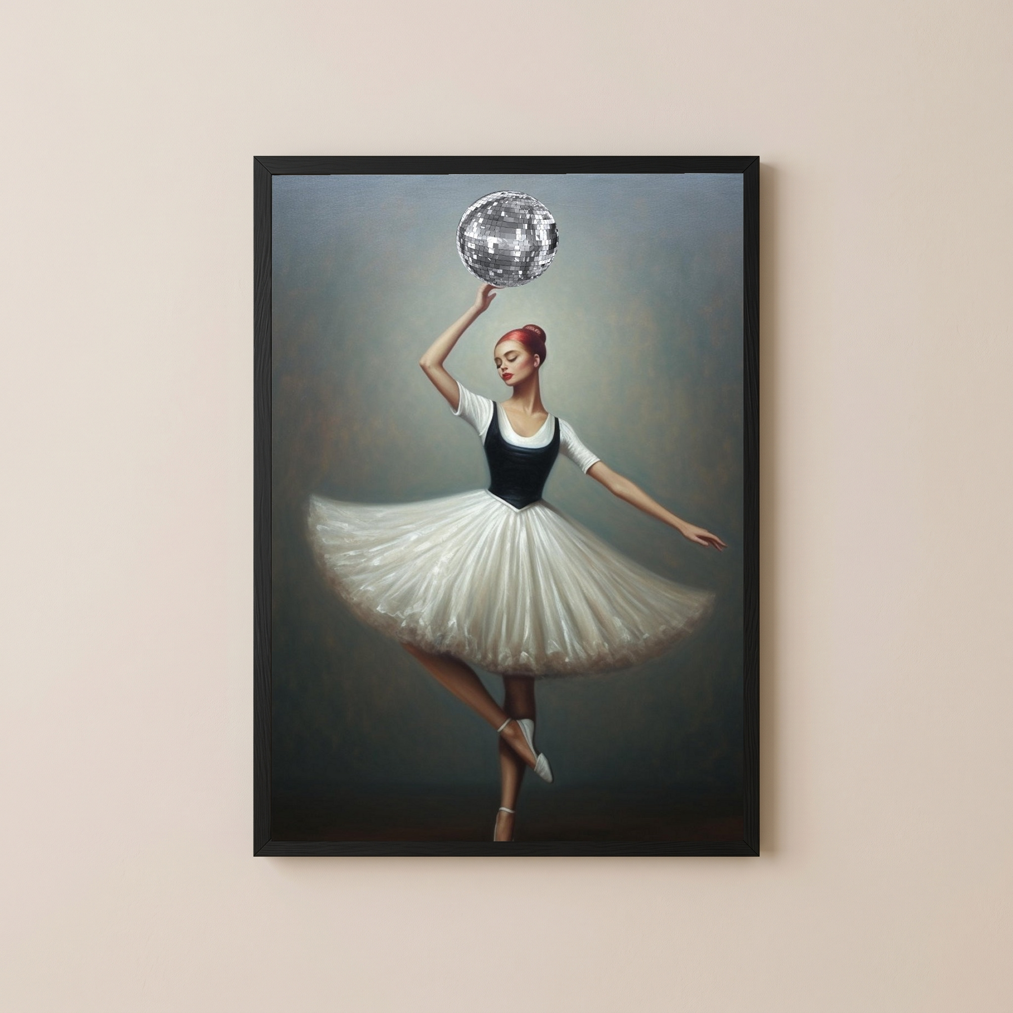 Twirl in Time Wall Art Print — Romantic Vintage Dance Poster