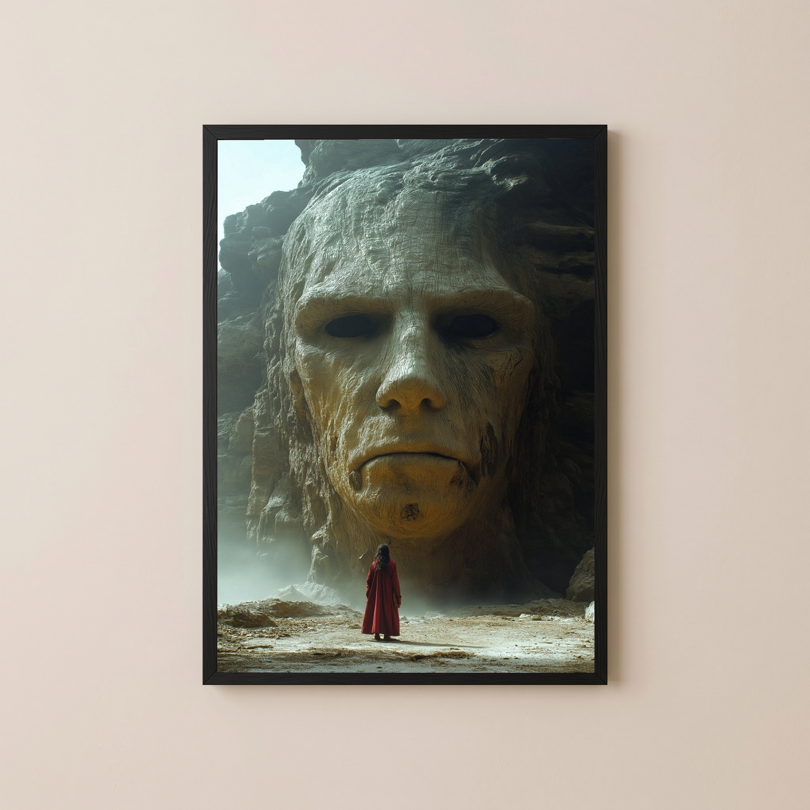 Face of Eternity Wall Art Print — Timeless Portrait Poster
