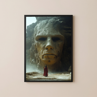 Face of Eternity Wall Art Print — Timeless Portrait Poster