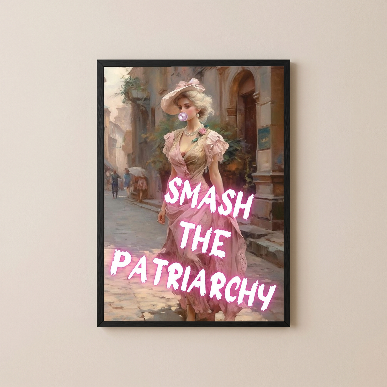Smash The Patriarchy Wall Art Print — Bold Feminist Quote Poster