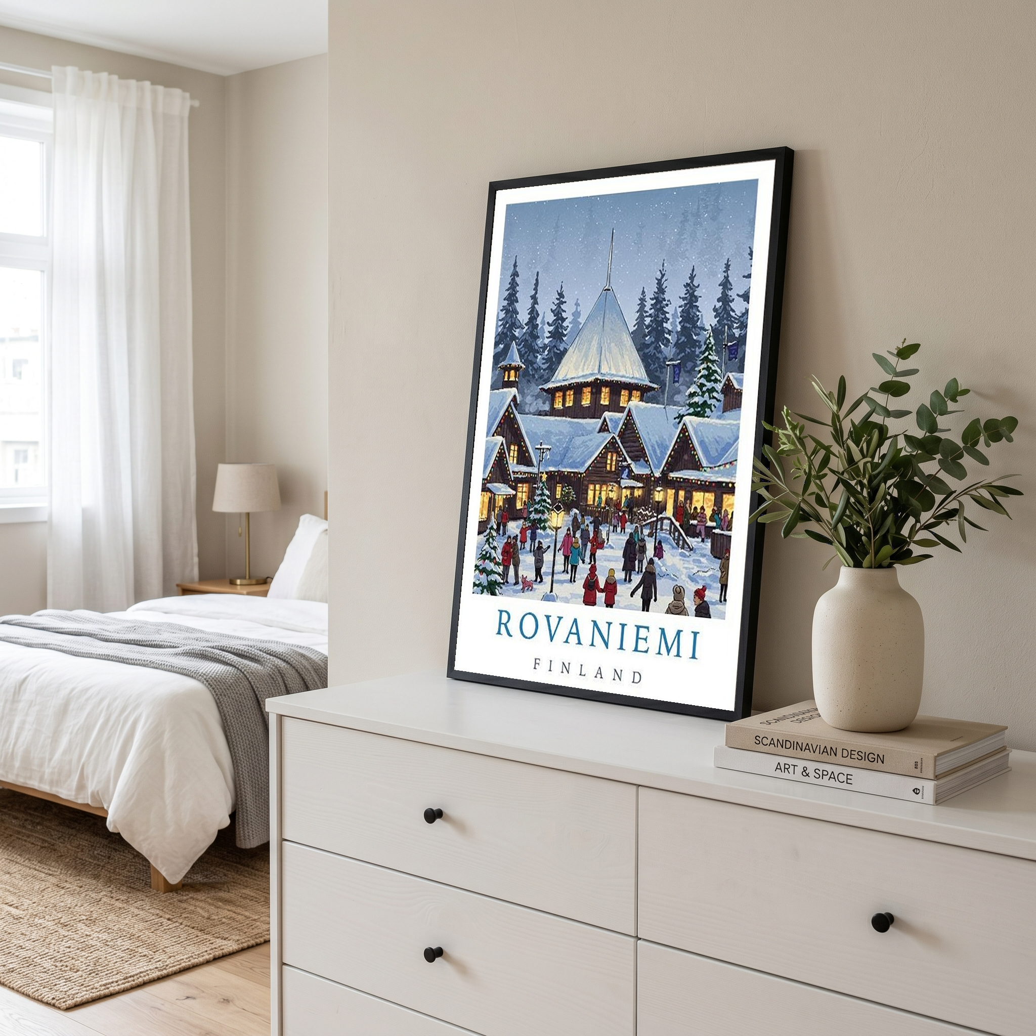 Rovaniemi Finland — Santa Village Winter Travel Wall Art Print