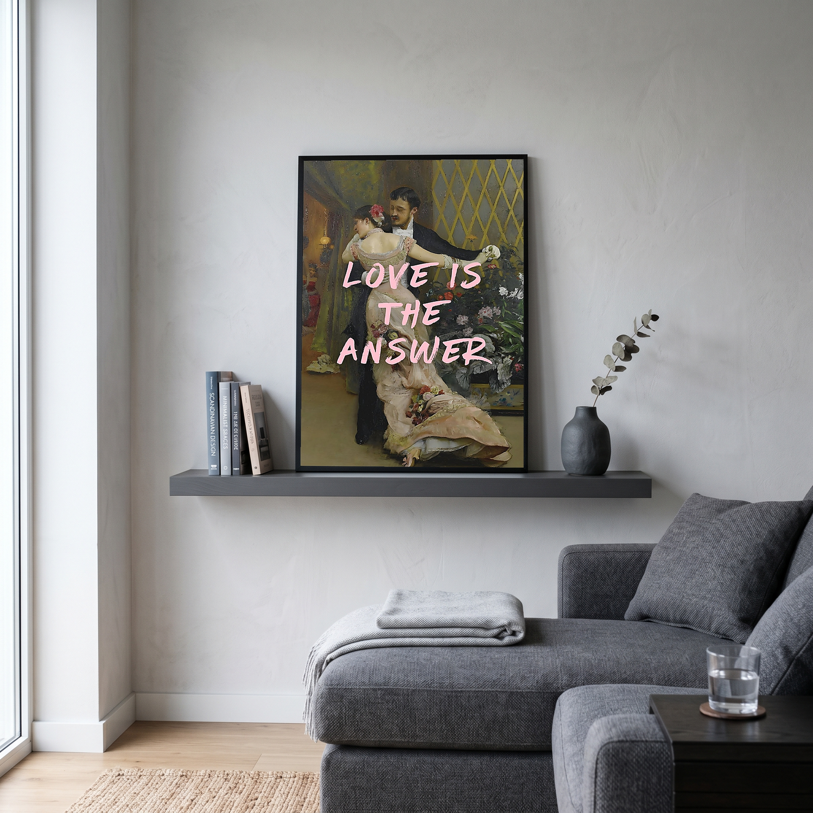Love is the Answer Wall Art Print — Inspiring Love Quote Poster