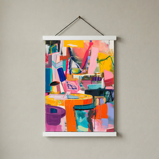 The Chaos of Energy Wall Art Print — Dynamic Abstract Poster