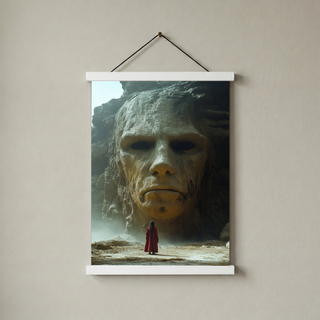 Face of Eternity Wall Art Print — Timeless Portrait Poster