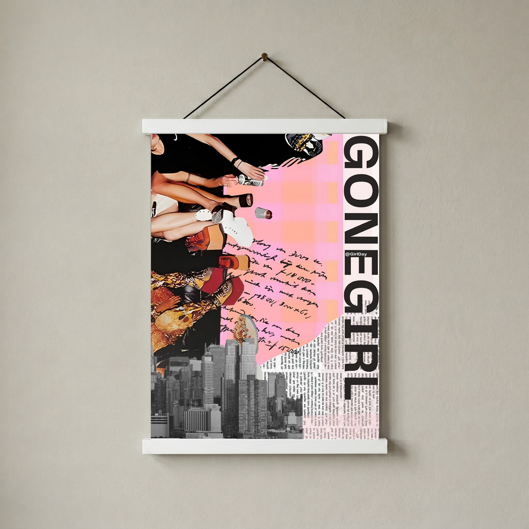 Gone Girl Wall Art Print — Bold Mysterious Quote Poster