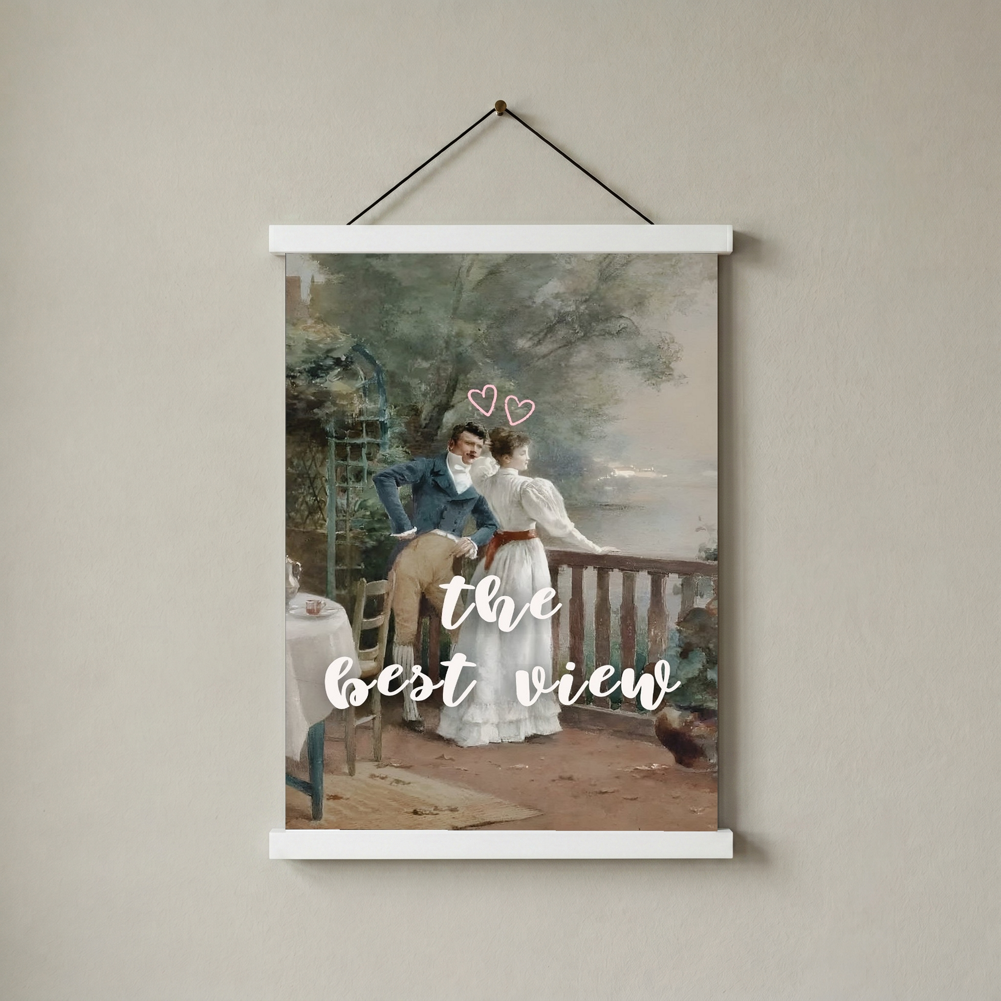 The Best View Wall Art Print — Inspirational Quote Poster