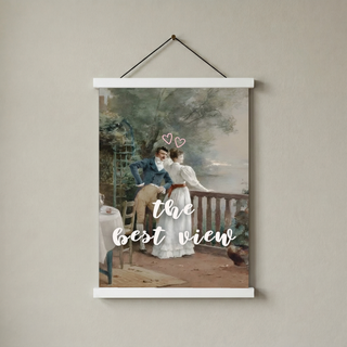 The Best View Wall Art Print — Inspirational Quote Poster