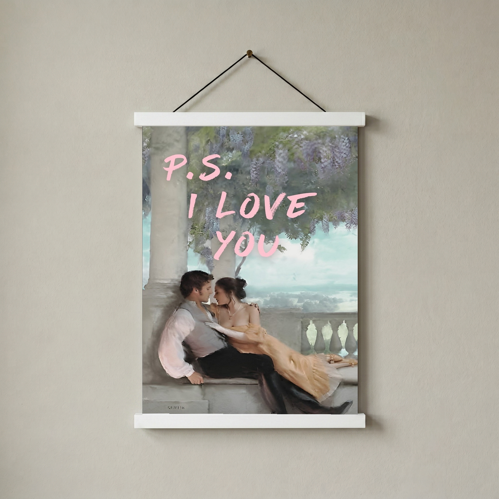 P.S. I Love You Wall Art Print — Romantic Love Letter Quote Poster
