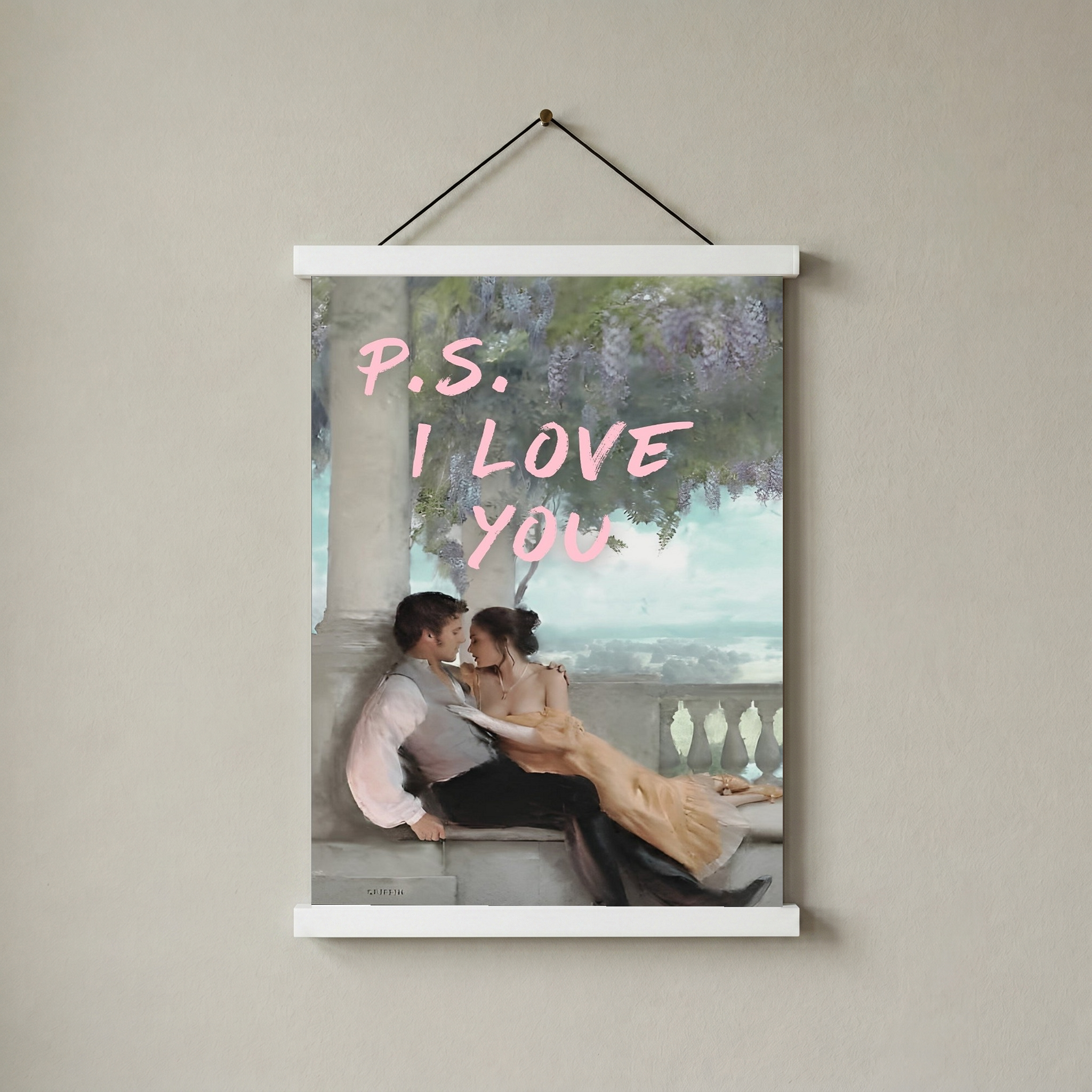P.S. I Love You Wall Art Print — Romantic Love Letter Quote Poster
