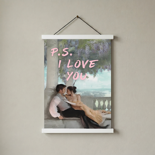 P.S. I Love You Wall Art Print — Romantic Love Letter Quote Poster