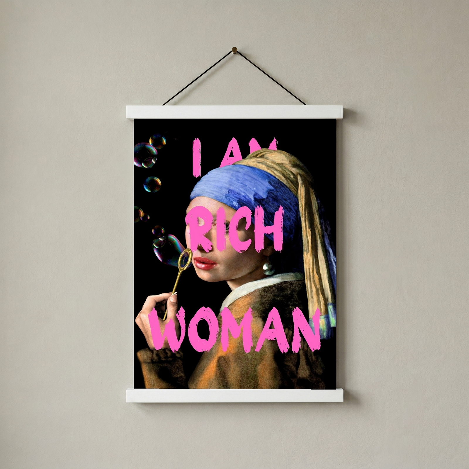 She is Rich Wall Art Print — Abundance Empowerment Quote Poster