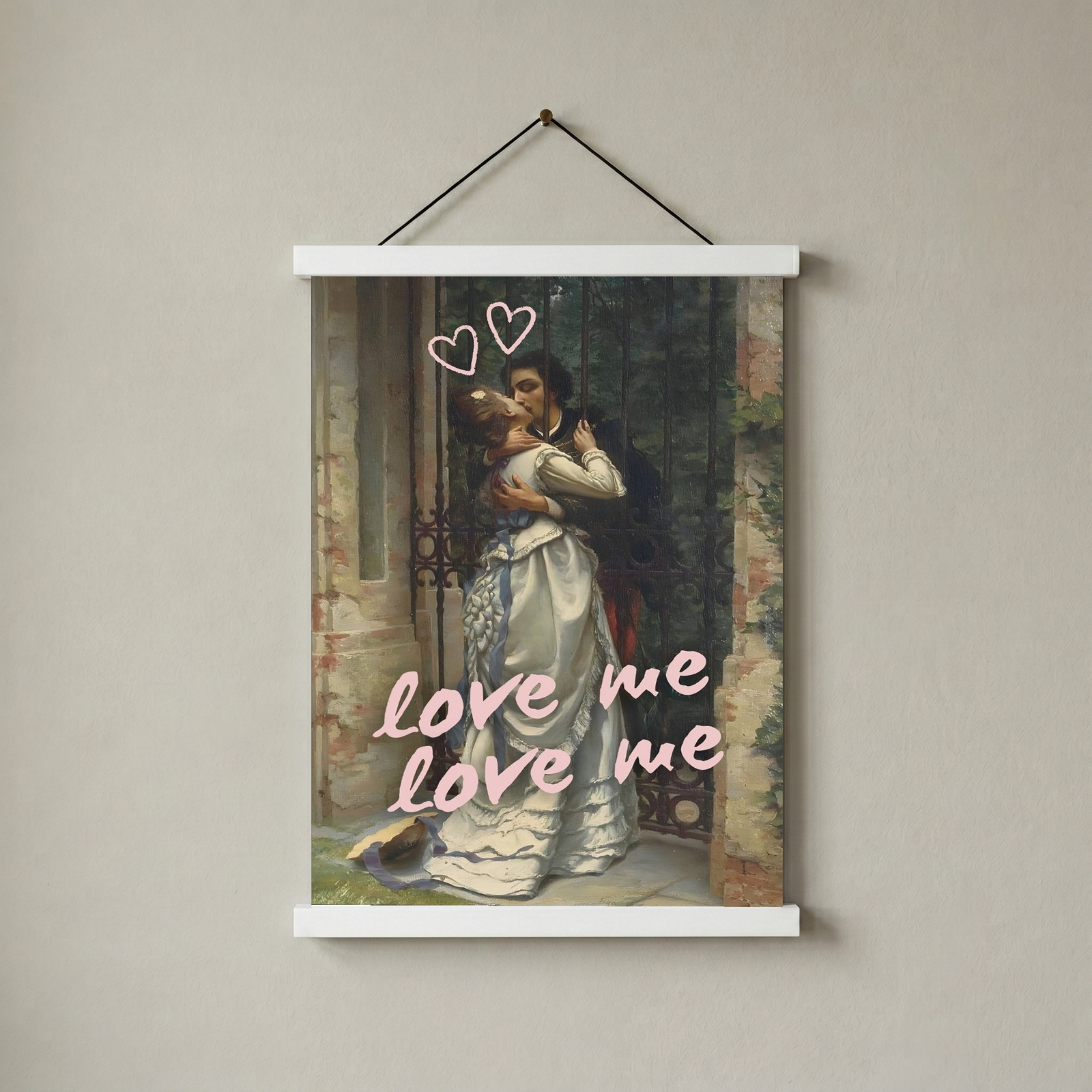 Love Me Wall Art Print — Bold Romantic Quote Poster