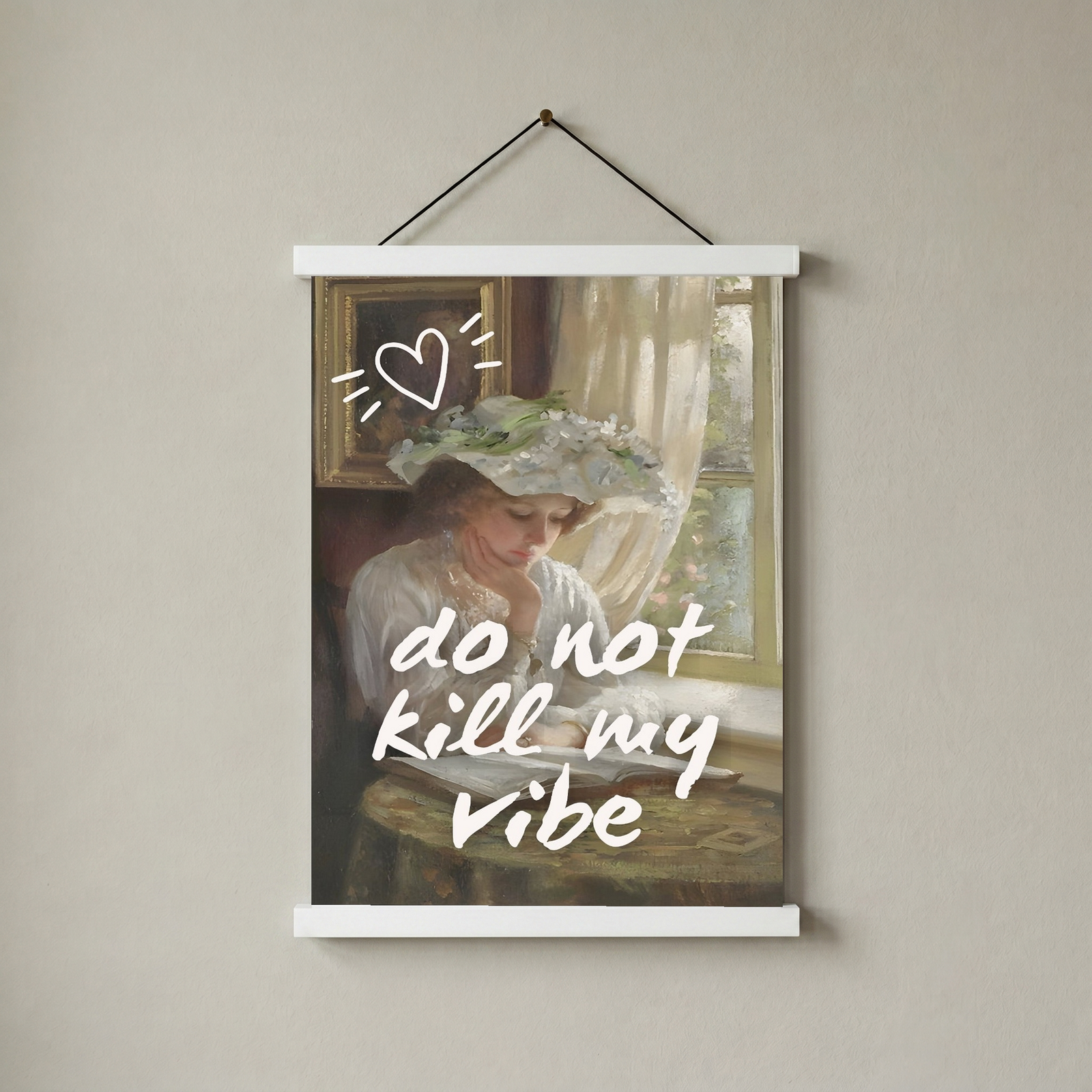 Do Not Kill My Vibe Wall Art Print — Bold Empowerment Quote Poster