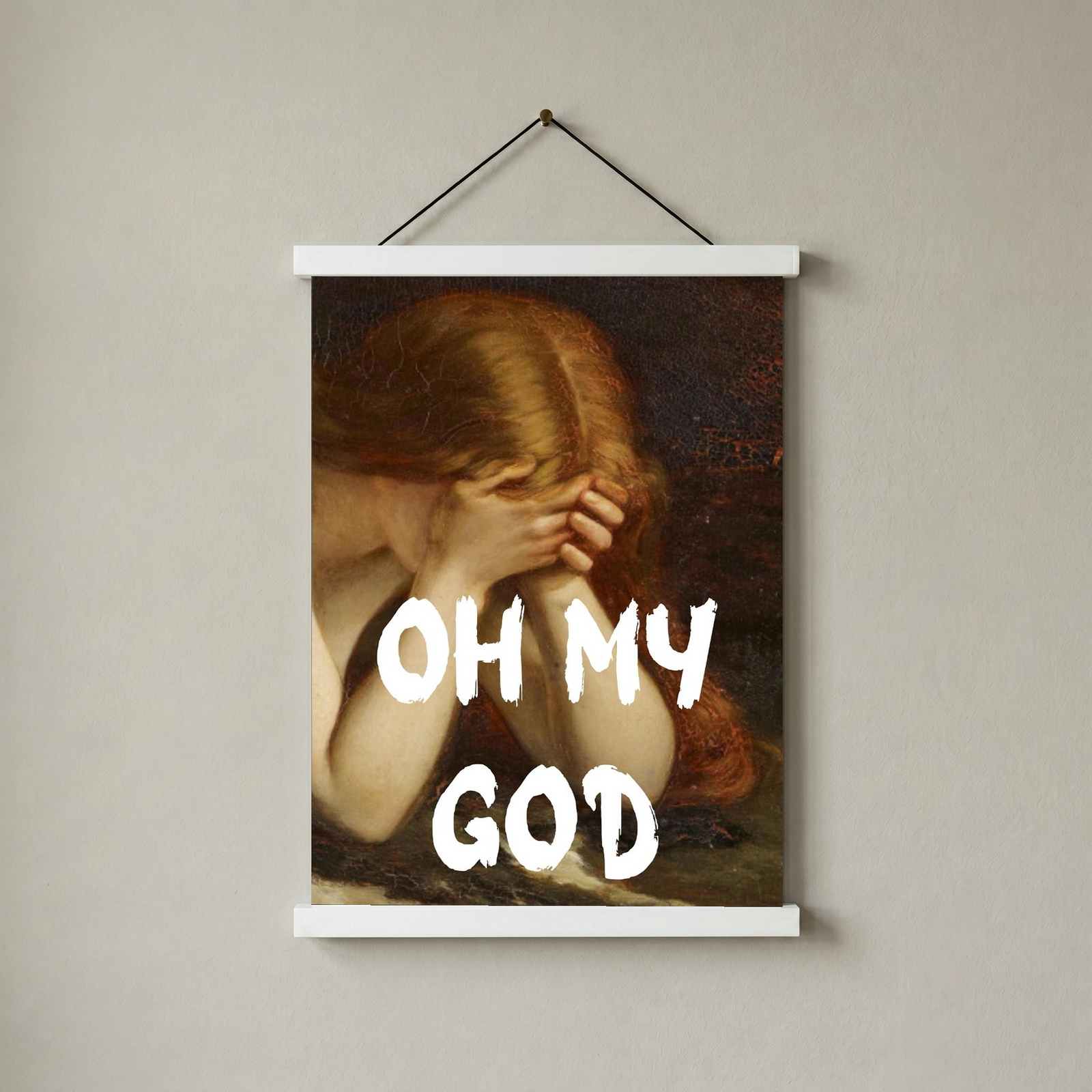 Oh My God Wall Art Print — Bold Expression Quote Poster