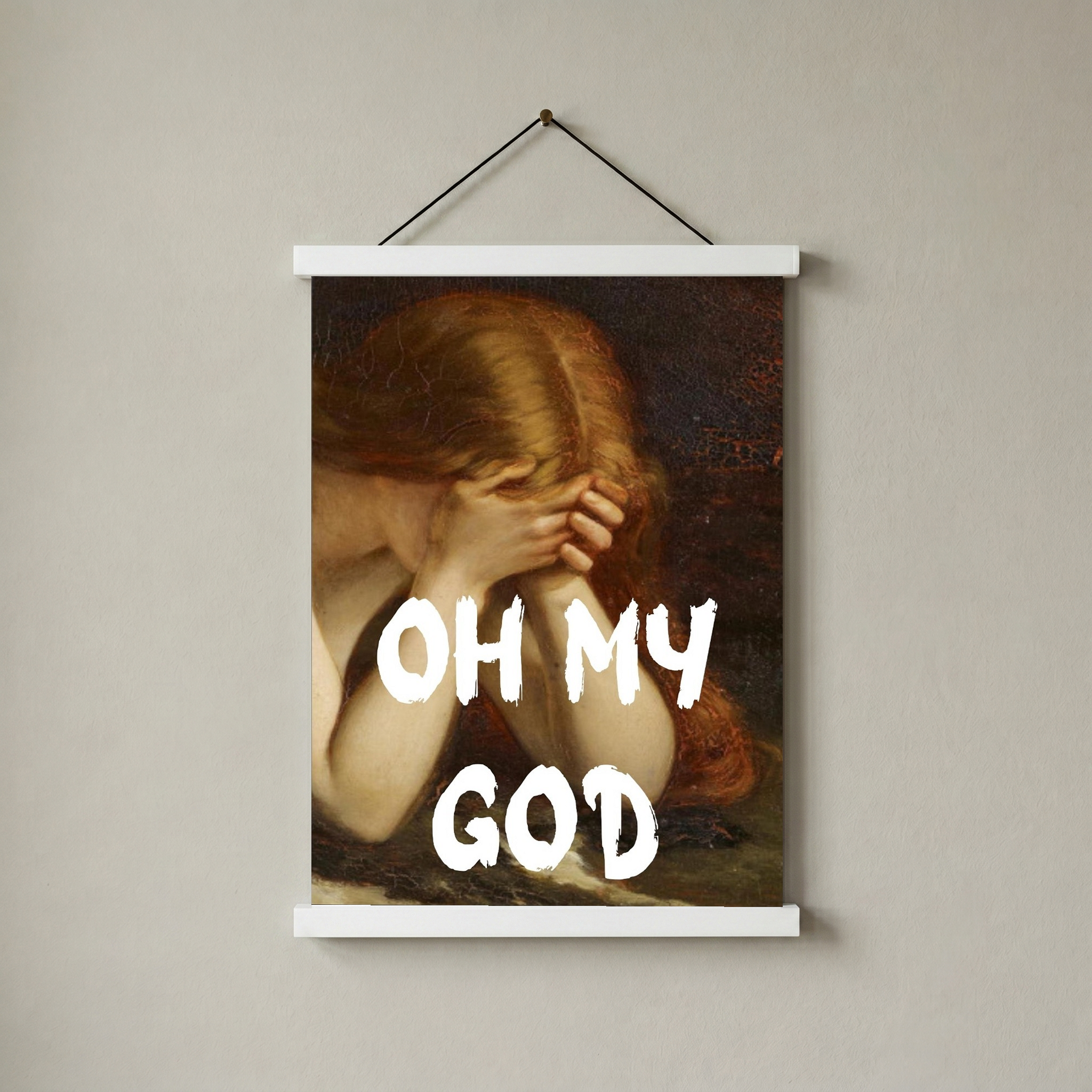 Oh My God Wall Art Print — Bold Expression Quote Poster