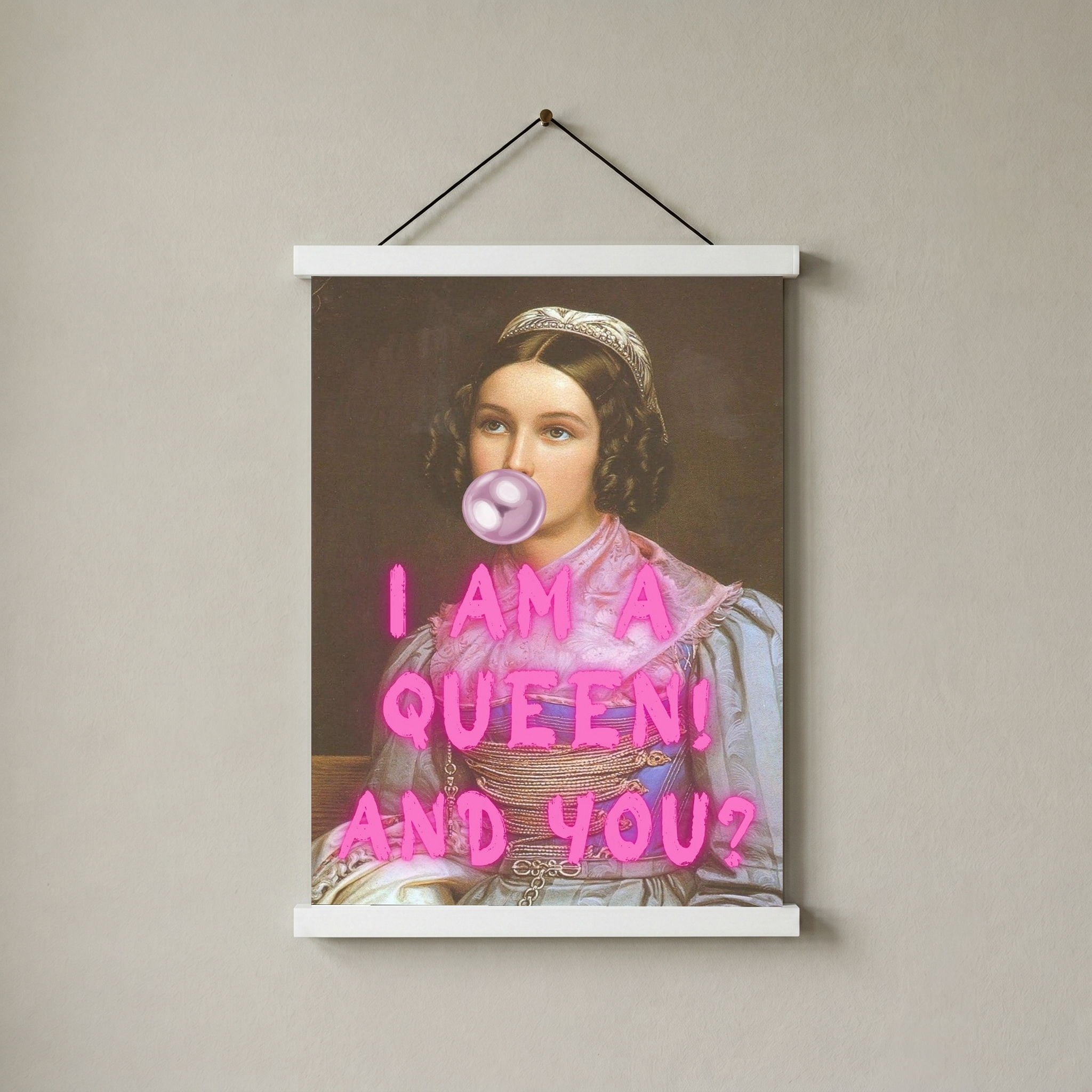 I Am Quinn Wall Art Print — Bold Anti-Hero Quote Poster